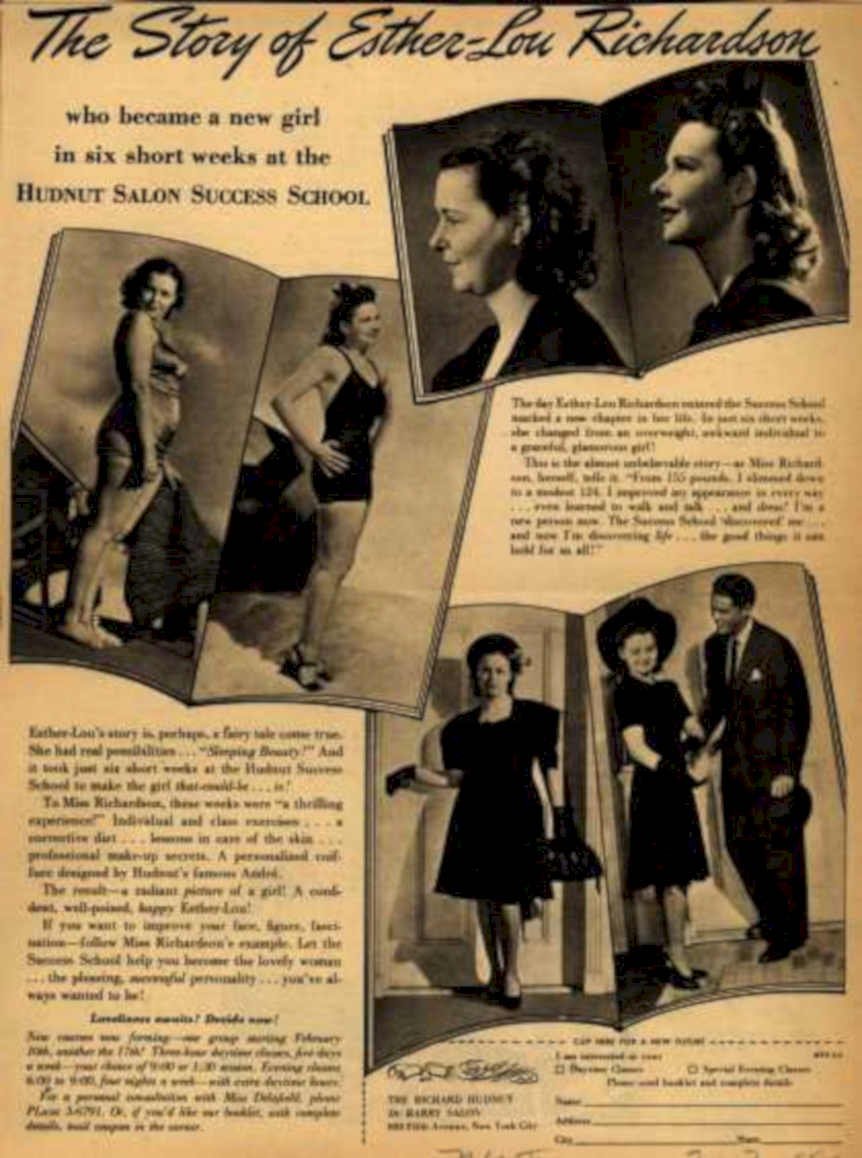 Esther Lou Richardson Vintage Retro Advert Ads A4 Photo Print