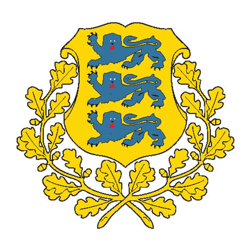 Estonia Coat Of Arms N331 A4 Photo Print
