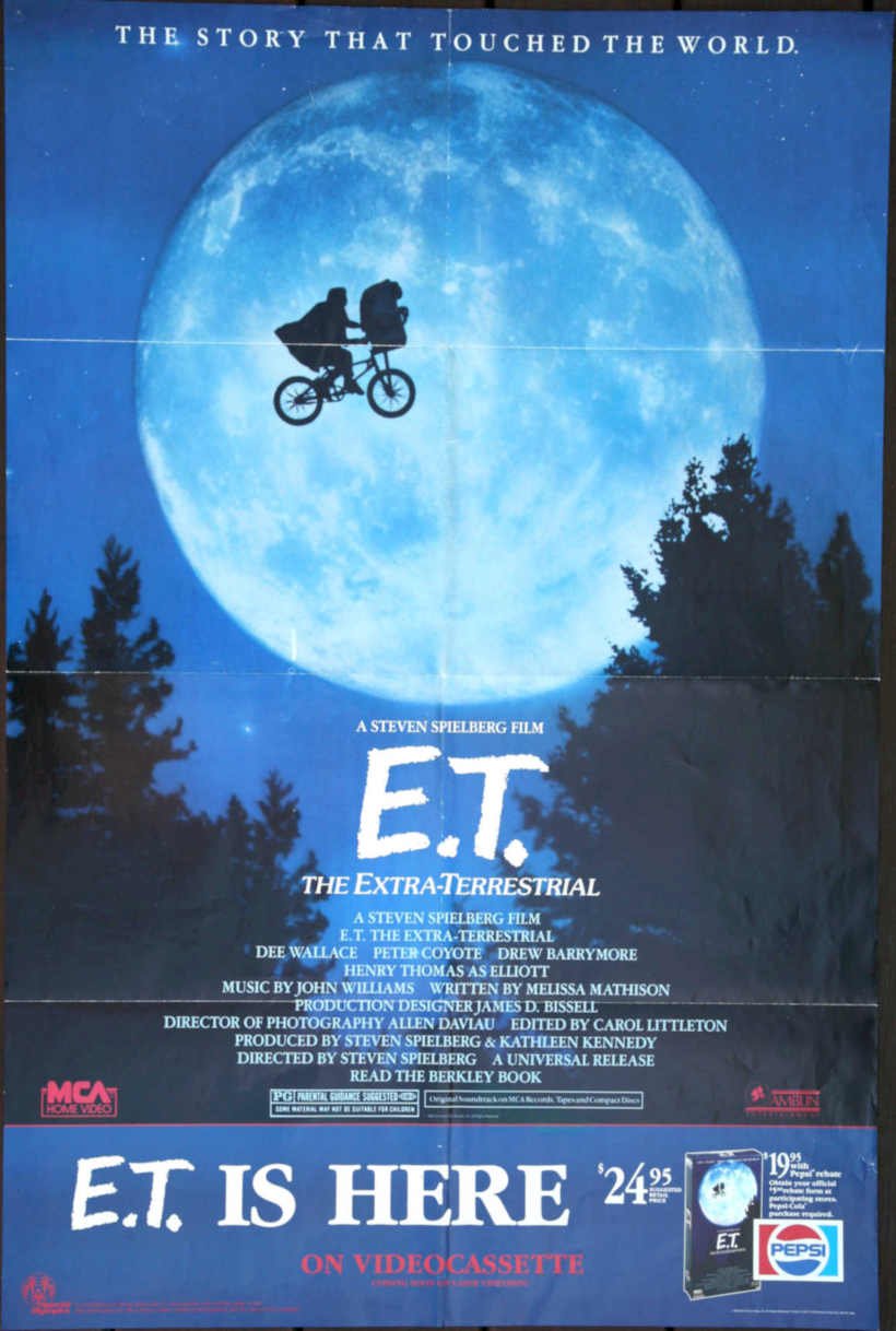 Et Bicycle Moon 1 Vintage Retro Advert Poster A4 Photo Print