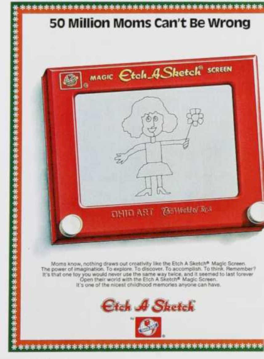 Etch Sketch Magic Vintage Retro Advert Ads A4 Photo Print