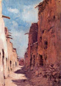 Etienne Dinet A Street In Laghouat A4 Photo Print