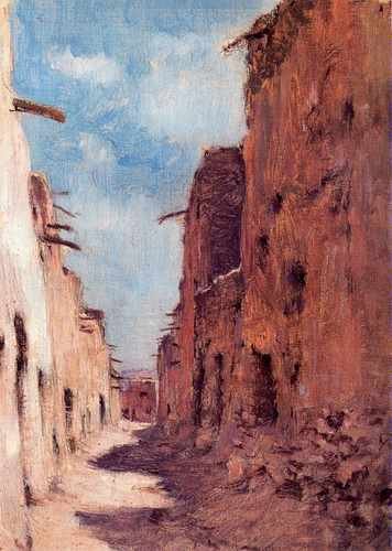 Etienne Dinet A Street In Laghouat A4 Photo Print