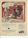 Etna Fire Risk Vintage Retro Advert Ads A4 Photo Print