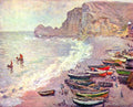 Etretat The Beach And La Porte Damont Monet A4 Photo Print