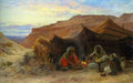 Eugene Alexis Girardet Bedouins In The Desert A4 Photo Print