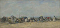 Eugene Boudin Beach Scene, Trouville A4 Photo Print