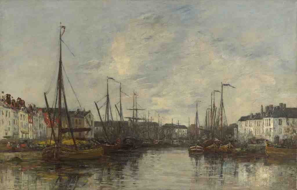 Eugene Boudin Brussels Harbour A4 Photo Print
