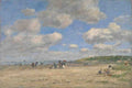 Eugene Boudin The Beach at Tourgeville les Sablons A4 Photo Print