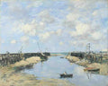 Eugene Boudin The Entrance to Trouville Harbour A4 Photo Print