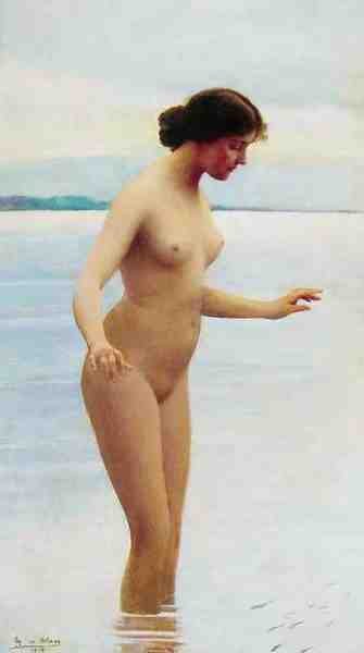 Eugene De Blaas In The Water A4 Photo Print