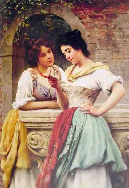 Eugene De Blaas Shared Correspondance A4 Photo Print