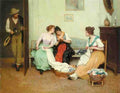 Eugene De Blaas The Friendly Gossips A4 Photo Print