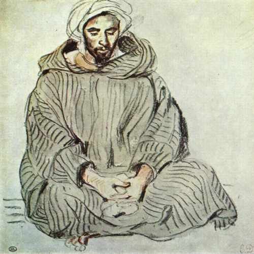 Eugene Delacroix An Arab In Tanger A4 Photo Print
