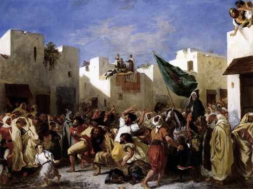 Eugene Delacroix The Fanatics Of Tangier A4 Photo Print