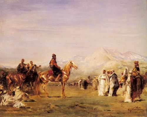 Eugene Fromentin Arab Encampment In The Atlas Mountains A4 Photo Print