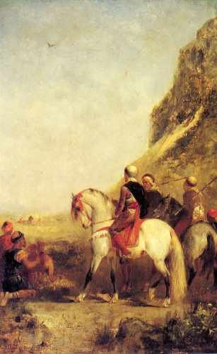 Eugene Fromentin Arabs Hunting A4 Photo Print