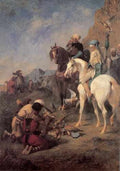 Eugene Fromentin Falcon Hunting In Algeria A4 Photo Print