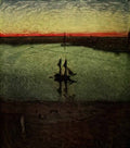 Eugene Jansson eug ne jansson midsummer night at riddarholmen Art A4 Photo Print