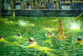 Eugene Jansson eugene jansson swimmingpool Art A4 Photo Print