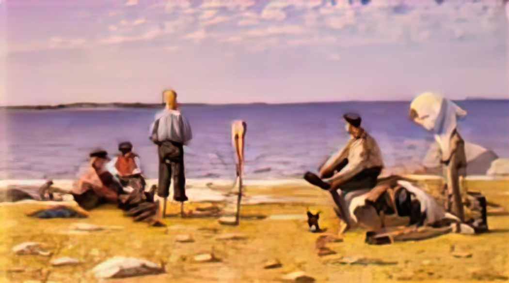 Eugene Jansson jansson eug ne fredrik 1862 1915 boys on the beach Art A4 Photo Print