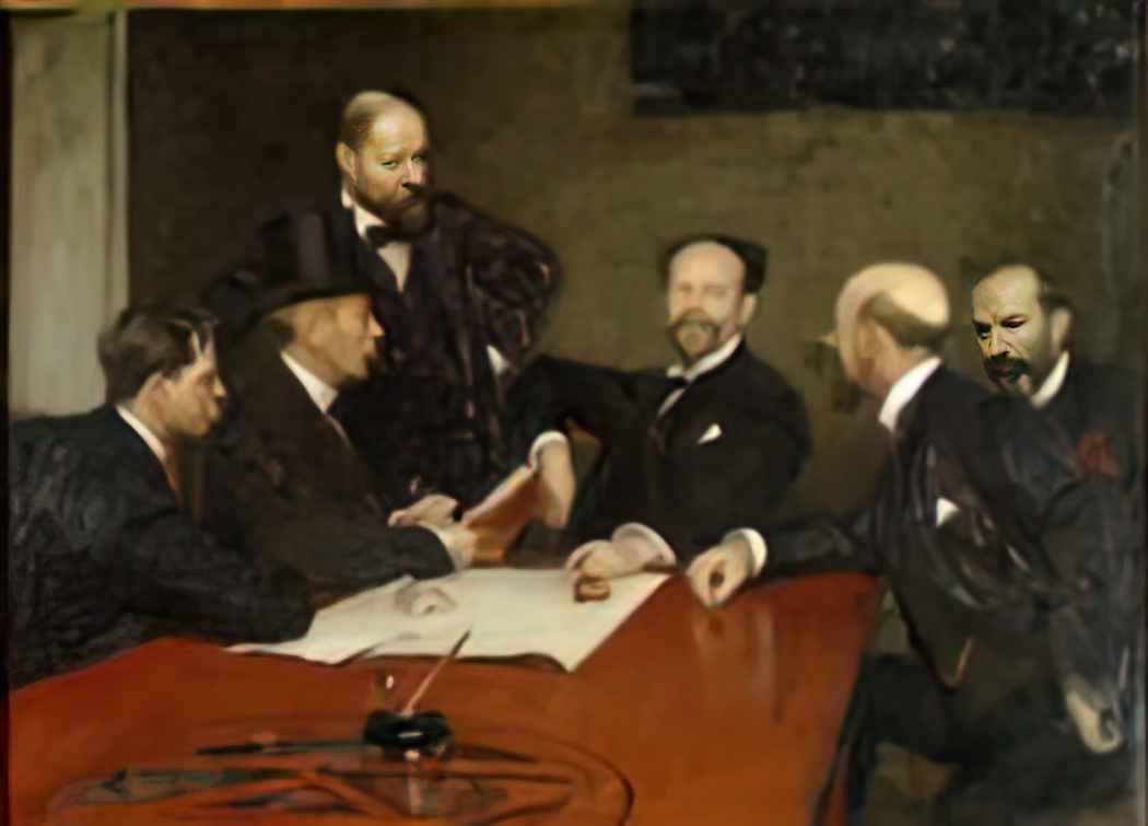 Eugene Jansson konstn rsf rbundets styrelse av richard bergh 1903 Art A4 Photo Print UK