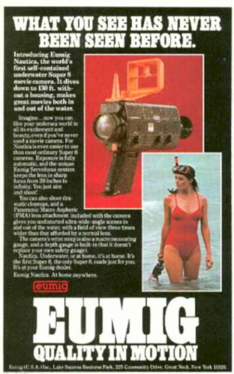 Eumig Nautilus Camera Vintage Retro Advert Ads A4 Photo Print