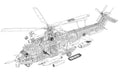 Eurocopter EC725 cutaway A4 Photo Print