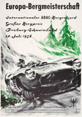 Europa Bergmeisterschaft Freiburg Vintage Retro Advert Poster A4 Photo Print