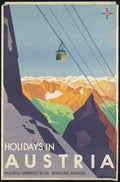 Europe E4 Air Travel Advert A4 Photo Print