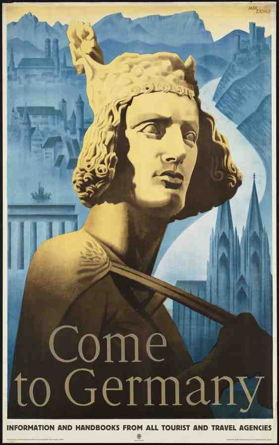 Europe E45 Air Travel Advert A4 Photo Print