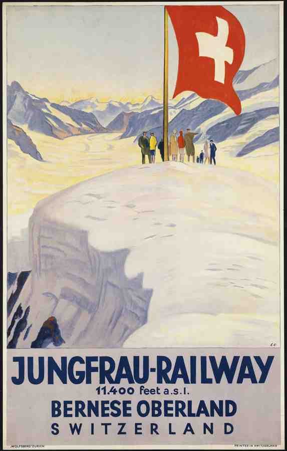 Europe E59 Air Travel Advert A4 Photo Print