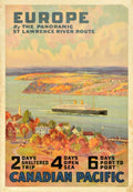 Europe River Trip Vintage Retro Advert Poster A4 Photo Print