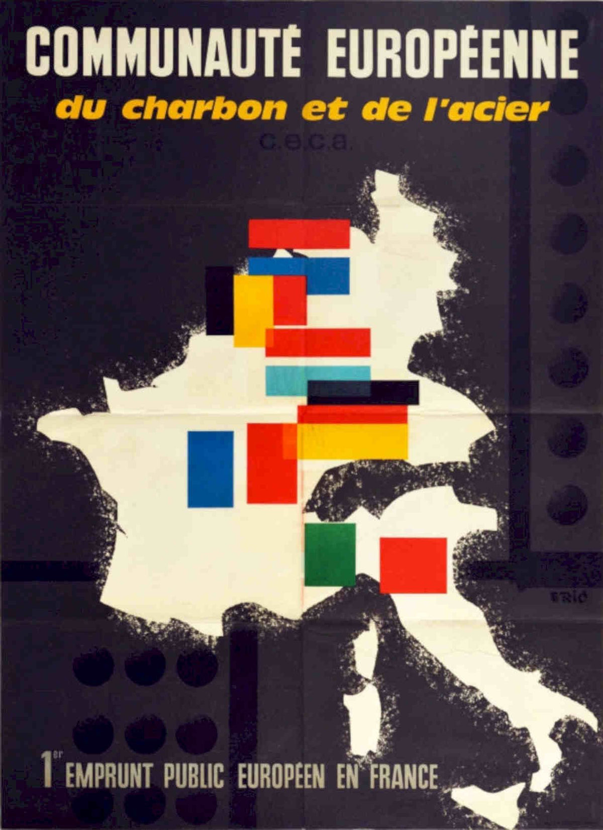European Coal Steel Vintage Retro Advert Poster A4 Photo Print