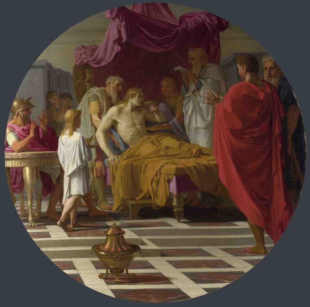 Eustache Le Sueur Alexander and his Doctor A4 Photo Print