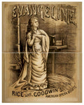 Evangeline Prison Scene Vintage Retro Advert Poster A4 Photo Print