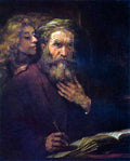 Evangelist Mathew And The Angel Rembrandt A4 Photo Print