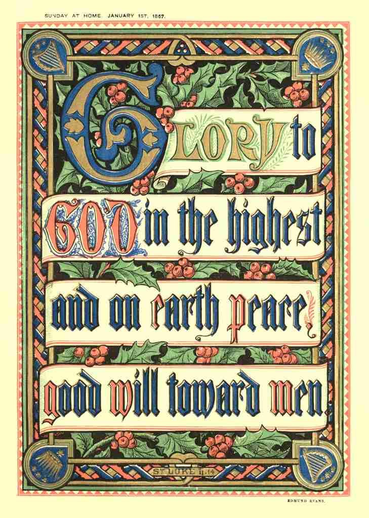Evans Edmund The Travellers Guide 1880 Bless the Lord A4 Photo Print