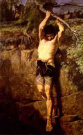 Evariste Vital Luminais Hanging By A Branch A4 Photo Print