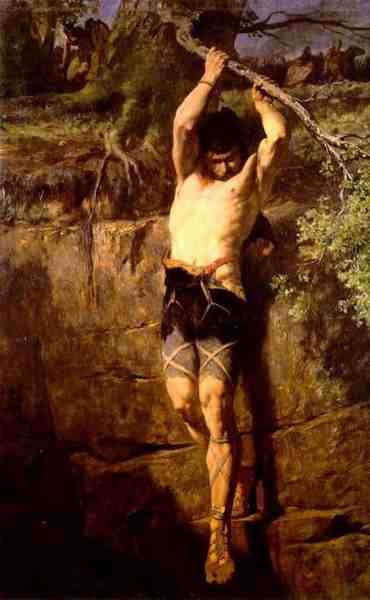 Evariste Vital Luminais Hanging By A Branch A4 Photo Print