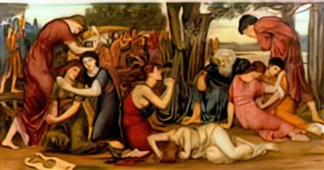 Evelyn De Morgan by the waters of babylon 1883 1 Art A4 Photo Print UK