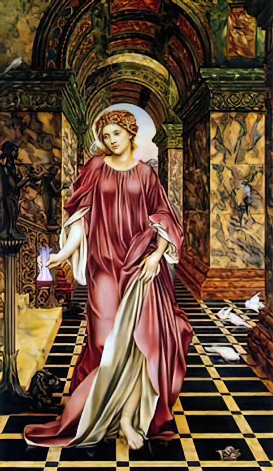 Evelyn De Morgan de morgan medea Art A4 Photo Print