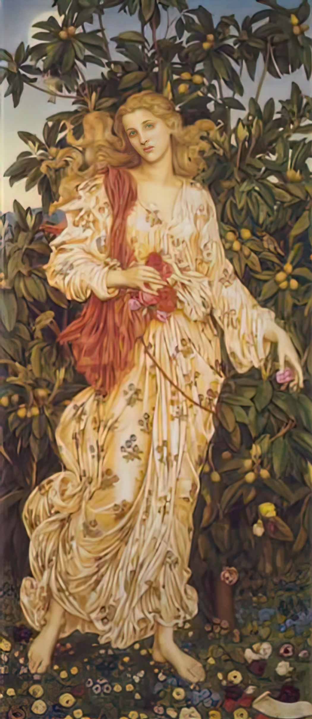 Evelyn De Morgan evelyn de morgan flora Art A4 Photo Print