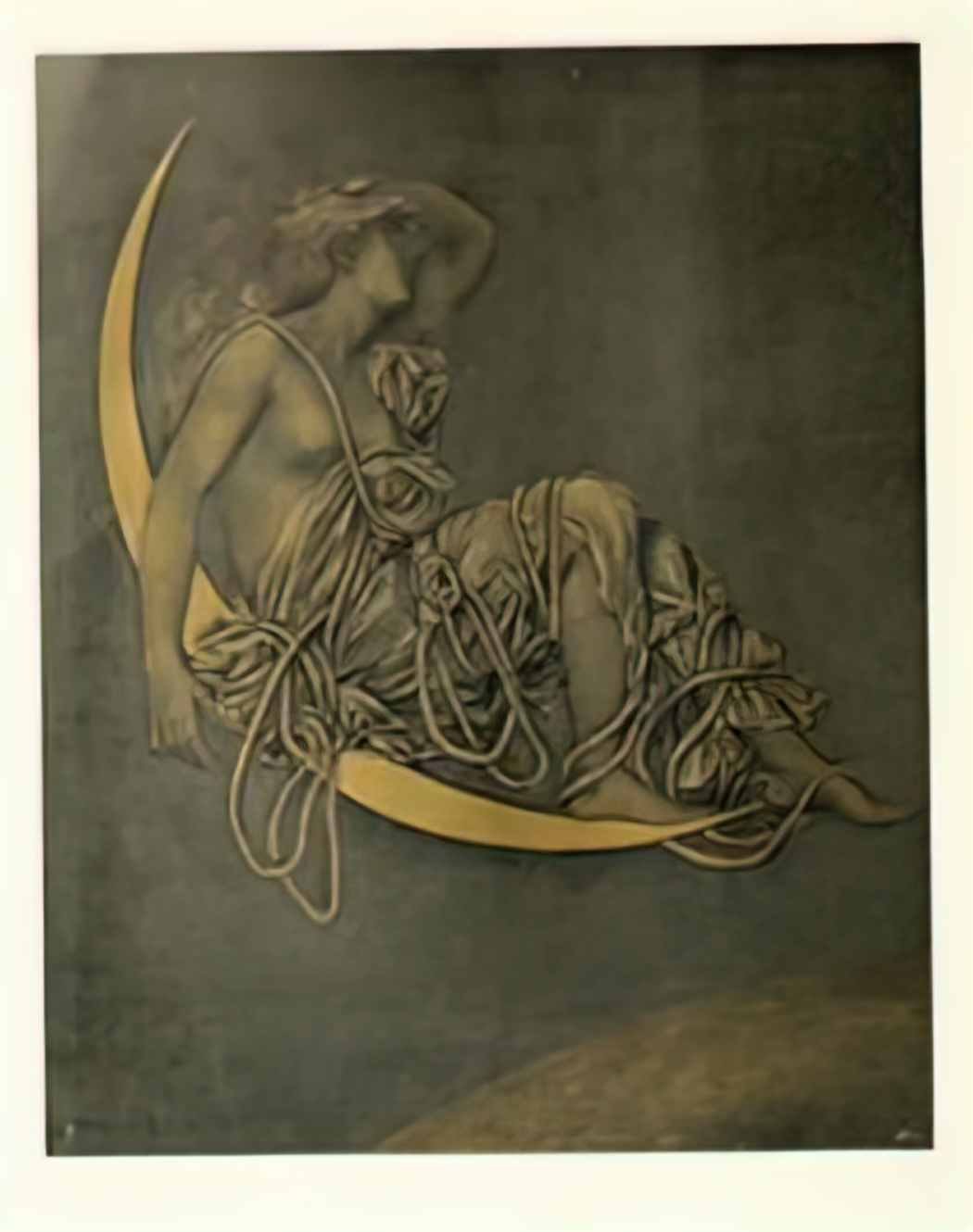 Evelyn De Morgan luna 1900 Art A4 Photo Print