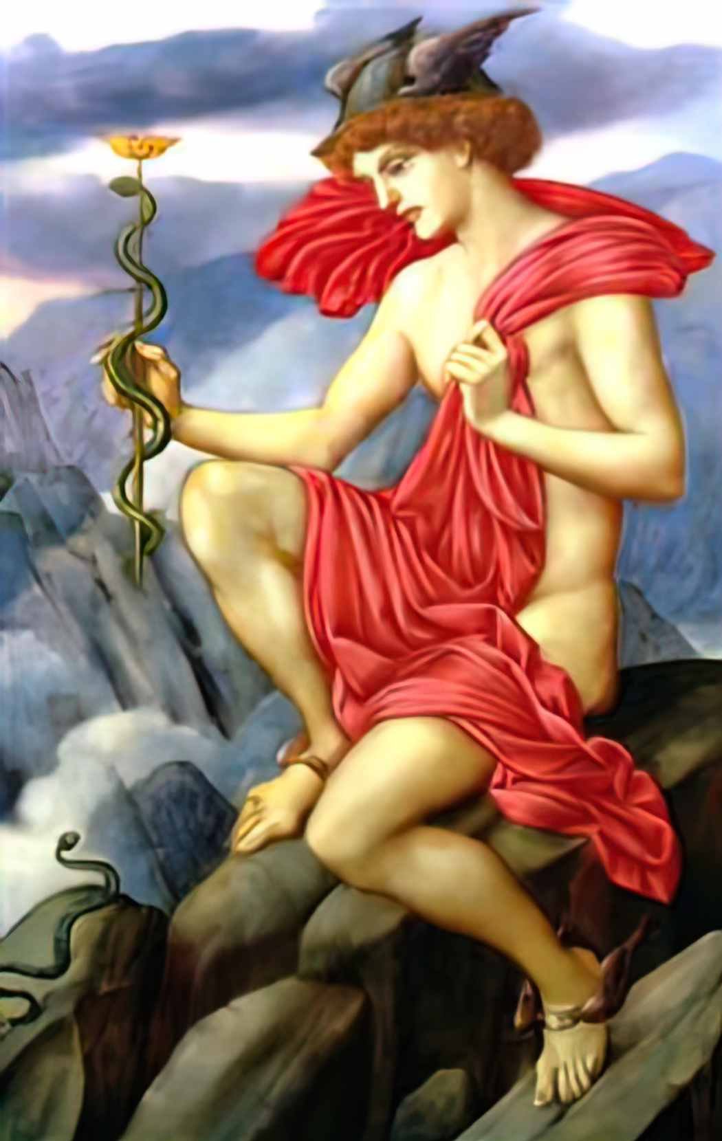 Evelyn De Morgan mercury 1873 1 Art A4 Photo Print UK