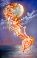 Evelyn De Morgan moonbeams 1 Art A4 Photo Print