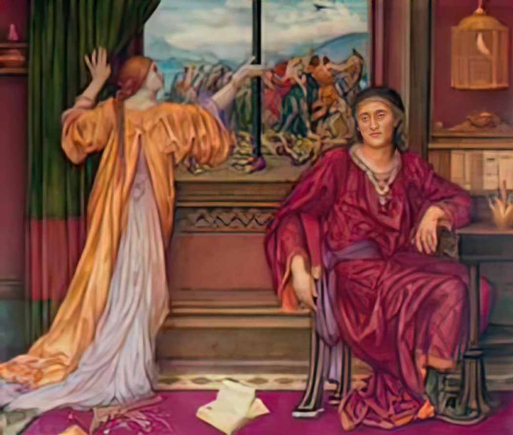 Evelyn De Morgan the gilded cage 1890 1919 Art A4 Photo Print UK