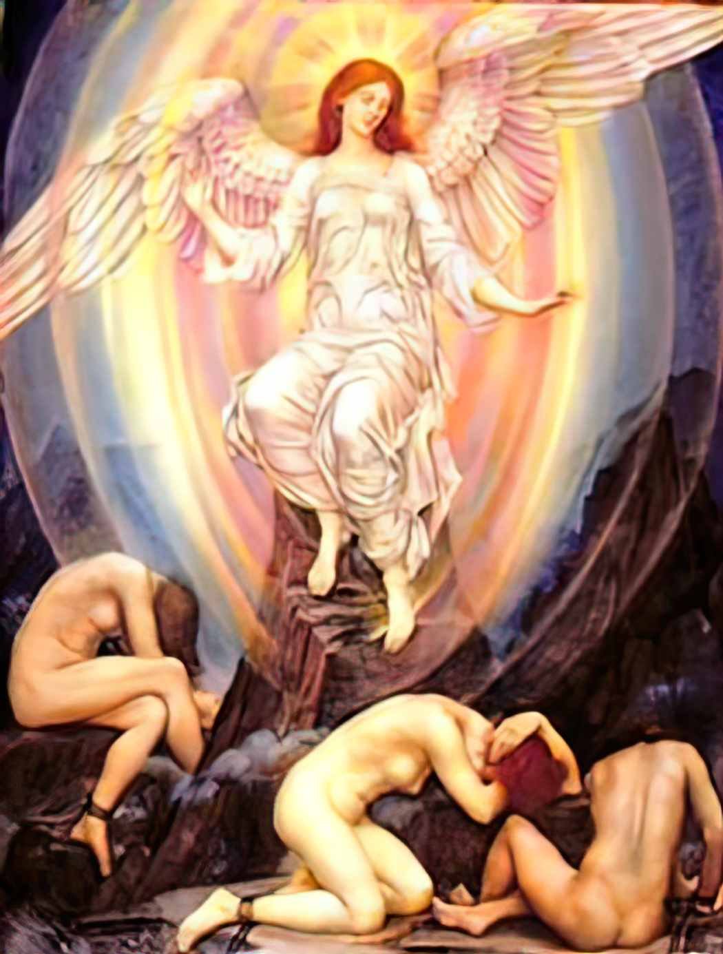 Evelyn De Morgan the light shineth in darkness and the darkness compr Art A4 Photo Print