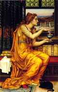 Evelyn De Morgan the love potion Art A4 Photo Print