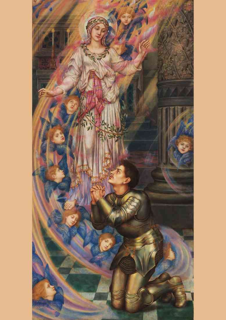 Evelyn de Morgan Our Lady of Peace 1907 A4 Photo Print