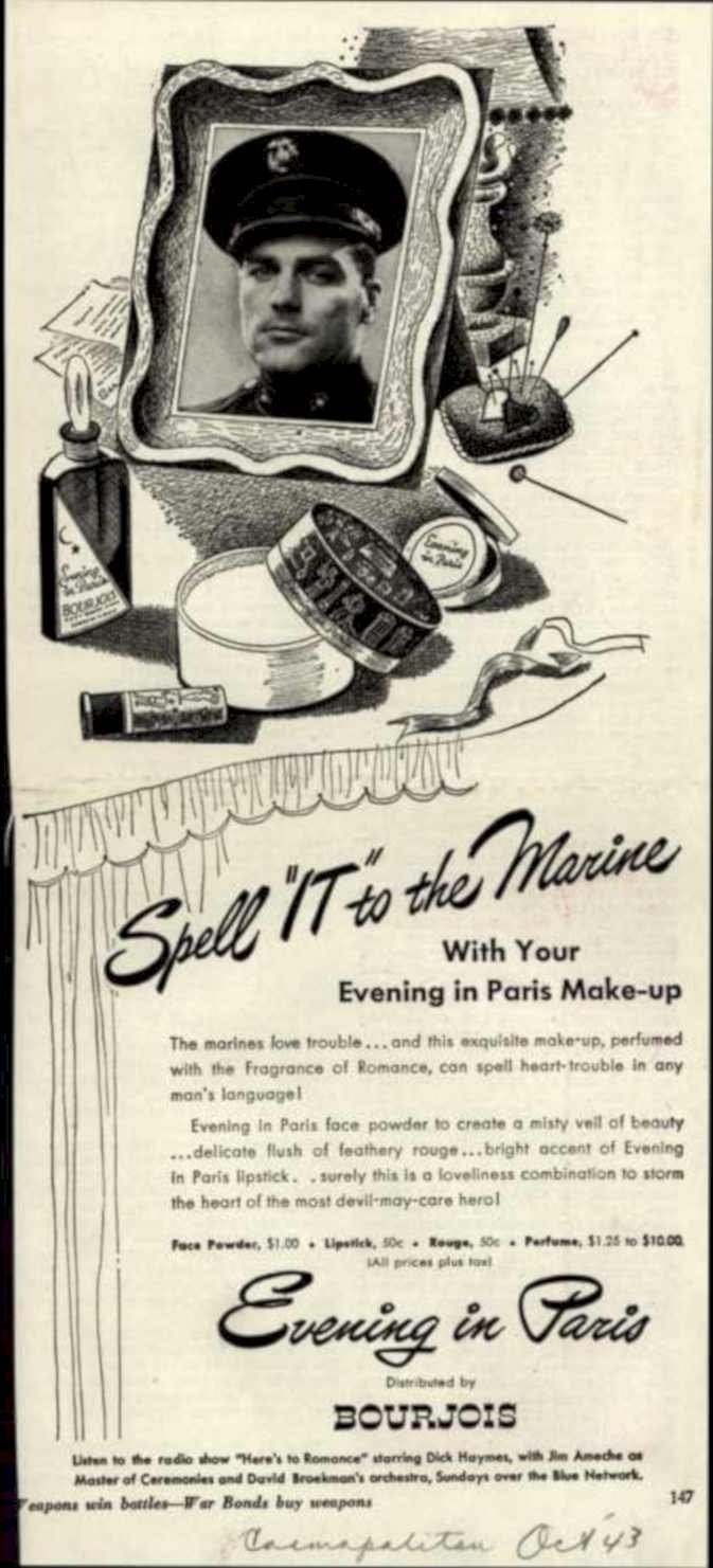 Evening Paris Makeup Vintage Retro Advert Ads A4 Photo Print
